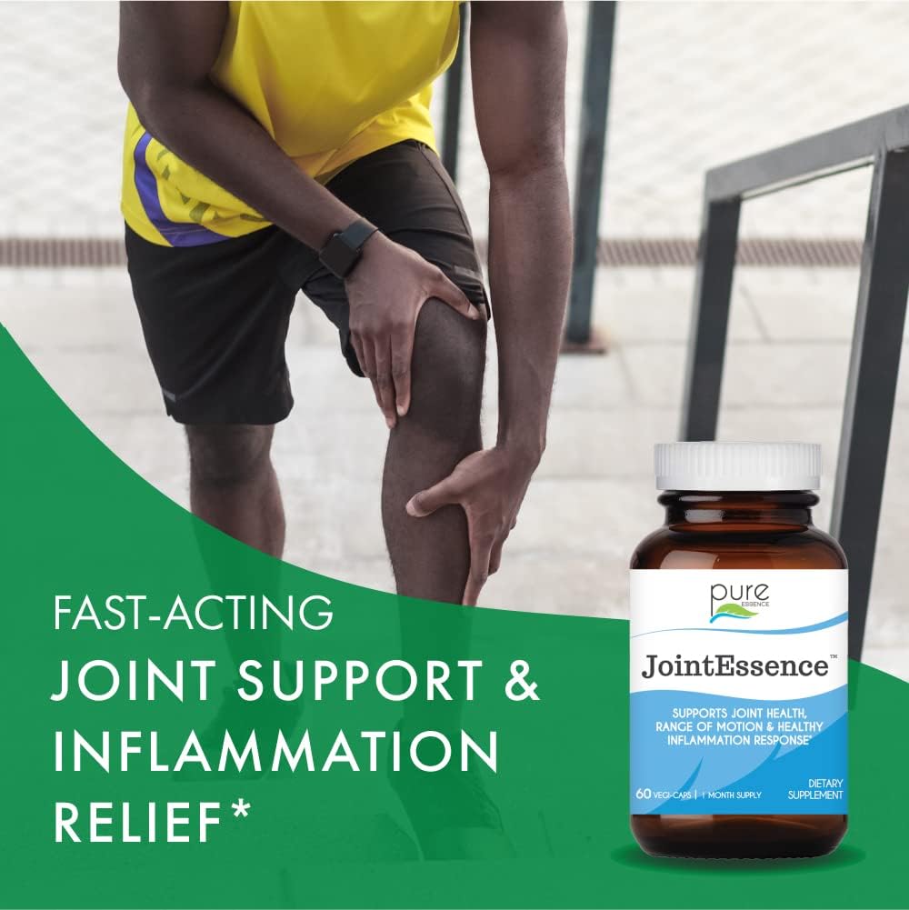 Pure Essence Labs JointEssence Supplement - Natural Joint Support for Men and Women - Non GMO - 60 Vegetarian Capsules