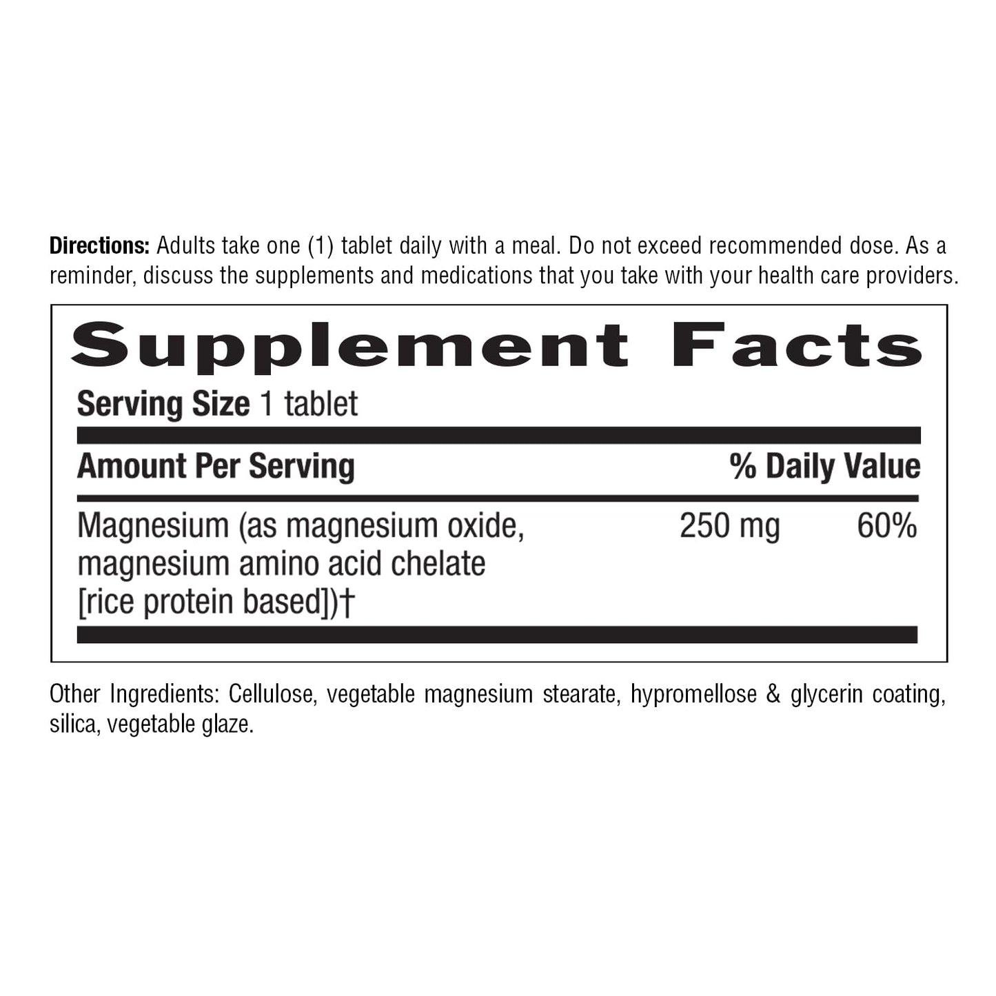 Country Life, Chelated Magnesium 250mg, Supports Bone and Immune Health, Daily Supplement, 240 ct