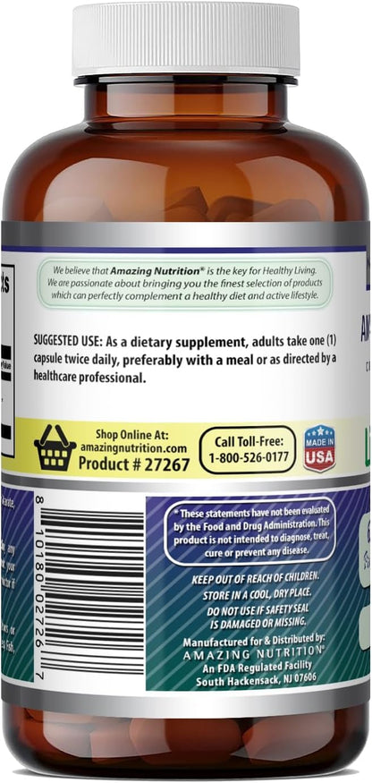 Amazing Formulas Alpha Lipoic Acid | 600 Mg Per Serving Supplement | Capsules | Non-GMO | Gluten Free | Made in USA (1 Pack | 120 Count)