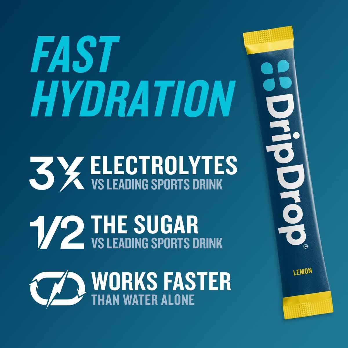 DripDrop Hydration Bold & Zero Sugar Bundle Electrolyte Packets, 64 Count | Berry, Watermelon, Lemon, Orange, Sugar Free Lemon Lime; 3X Electrolytes; Potassium, Magnesium, Zinc, Vitamin C; Single Serve