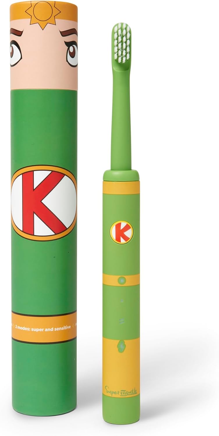 SuperMouth Sidekick Sonic Toothbrush, Rechargeable, Kids 6+, Tooth Keri