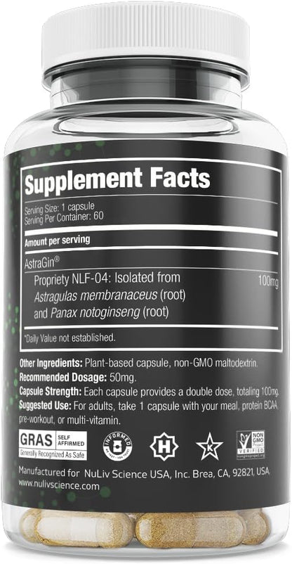Pure AstraGin Bioavailability Enhancer. Maximum Nutrient Absorption & Gut Health Supplement. Boosts Pre-Workouts, BCAAs, Creatine & Protein Powder Efficacy. 90 Vegan Capsules