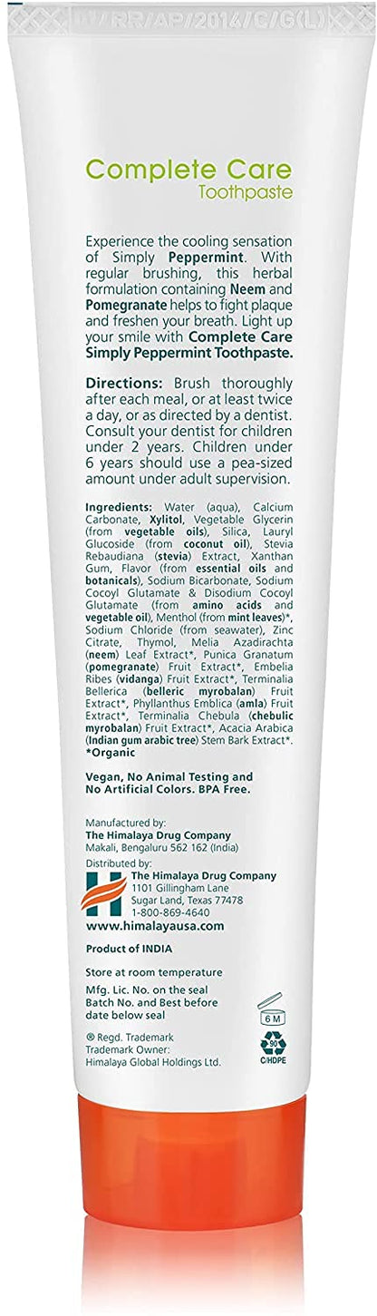 Himalaya Botanique Complete Care Toothpaste, Herbal Variety 4 Pack, 5.29 oz