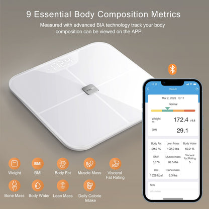 iHealth Nexus Smart Scale for Body Weight Bluetooth, Digital Bathroom Scale Body Fat and Muscle