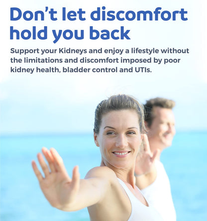 Kidney Cleanse Detox (Non-GMO) Support Healthy Urinary Tract- Powerful VitaCran Cranberry Extract & Herbs – Healthy Kidney Support Supplement - 60 Vegetarian Capsules (No Pills)