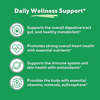 Vitapia Organic Broccoli Sprout & Broccoli Extract for Sulforaphane, Antioxidant, Brain, Skin, Heart Health Support - 120 Veggie Capsules - Non-GMO, Gluten-Free, Vegan-Friendly Supplement