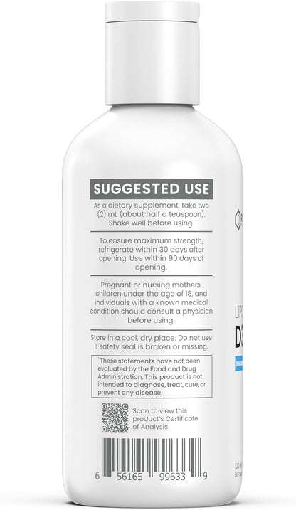Renue By Science Vitamin D3 K2 Gel | High Strength Liposomal D3 K2 Supplement | 120ml Vitamin D K2 Gel - 2500IU Vitamin D3 & 200mcg Vitamin K2 per Serving | Non-GMO & Allergen Free | Made in the USA