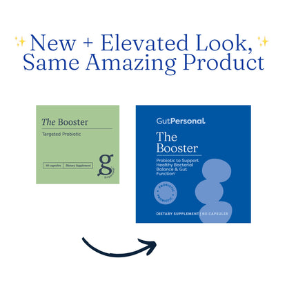 GutPersonal The Booster Targeted Probiotic for Gut Health: Support The Immune System with 5 Billion CFU Saccharomyces Boulardii, Capsules, 30 Servings