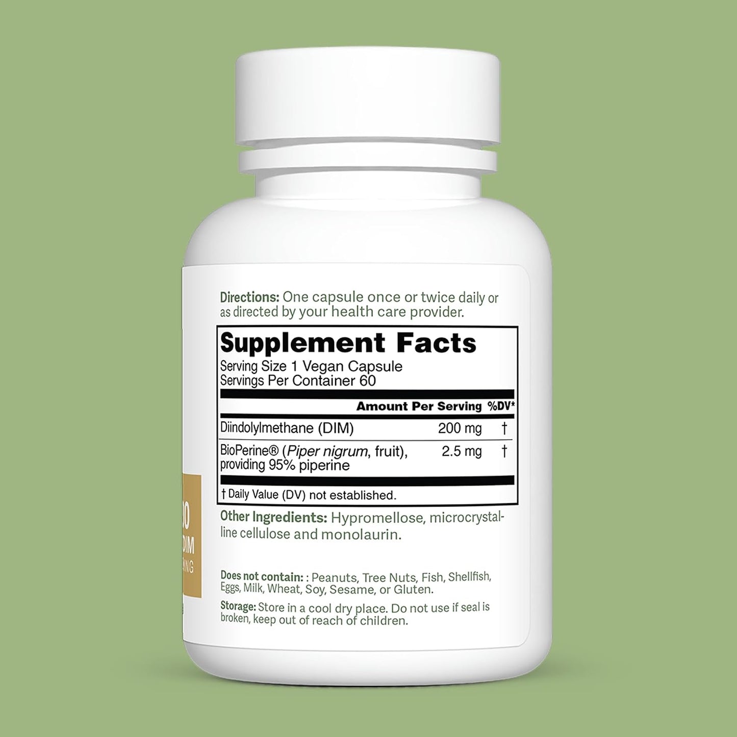 Dr. Murray's Ultra Clean DIM 200 mg & BioPerine Vegan Capsules - Delayed-Release | Estrogen Metabolism Support | Hormonal Balance | Third-Party Tested | GMP Certified| Soy Free & Non-GMO | 60 Count