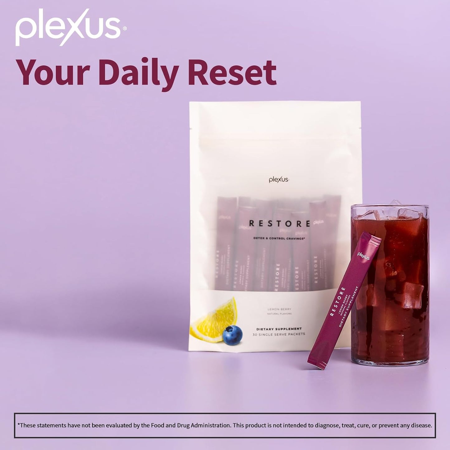 Plexus Restore™ | Includes antioxidants and adaptogenic herbs — formulated for daily wellness and digestive balance