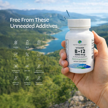 Vitamin B12 1000mcg Energy Support 200 Tablets