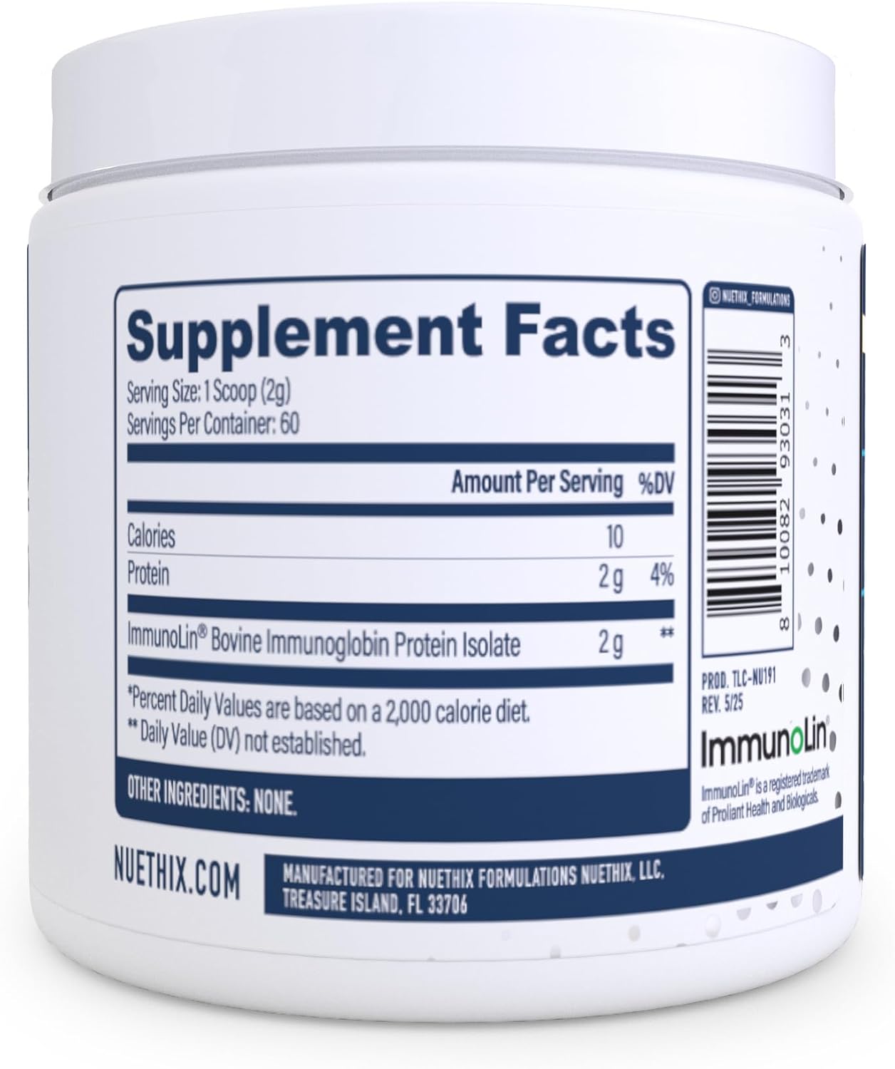 NuEthix Formulations Bloat Eaze Pro Support for Gut Barrier Function Dietary Supplement, 60 Servings