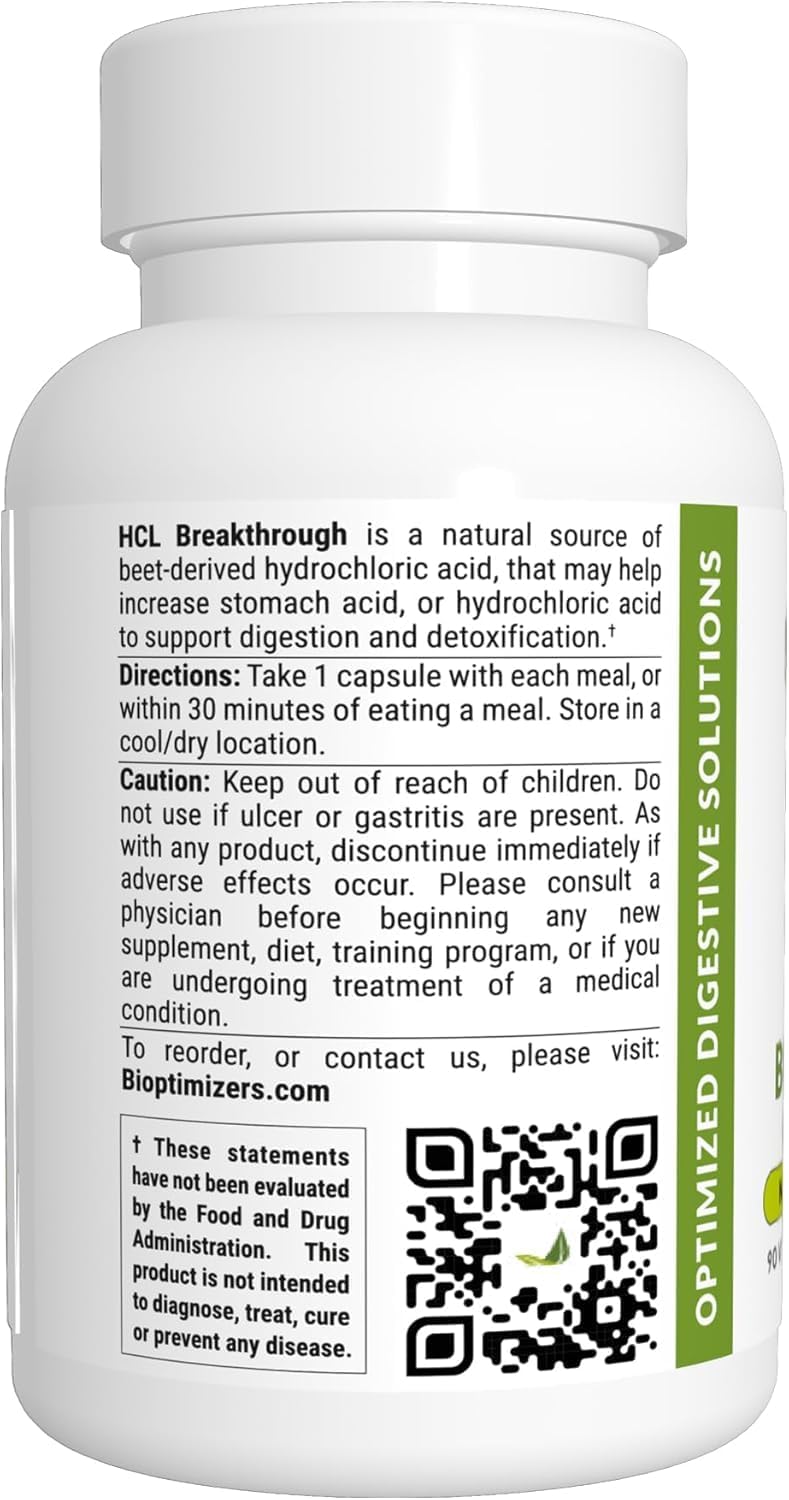 BiOptimizers - P3-OM (60 Capsules) and HCL Breakthrough (90 Capsules) Supplement Bundle