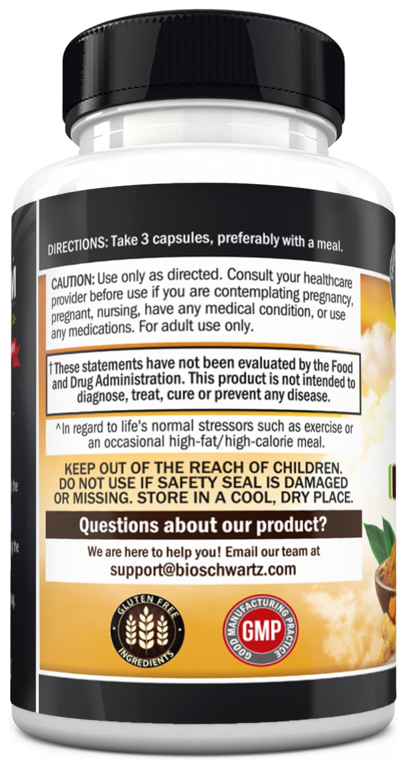 Turmeric Curcumin with Black Pepper Extract 1500mg - 180 Capsules