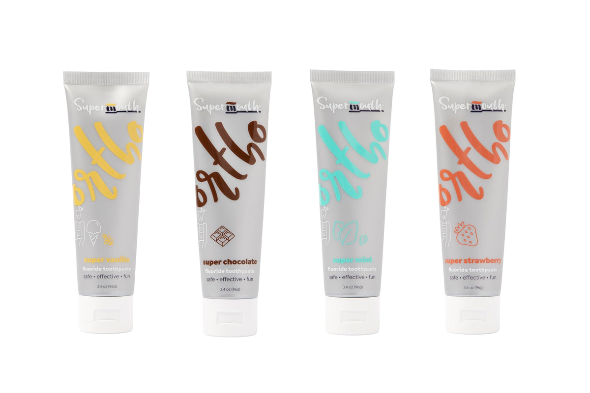 SuperMouth 10%+ Nano Hydroxyapatite Ortho Toothpaste for Braces, Chocolate