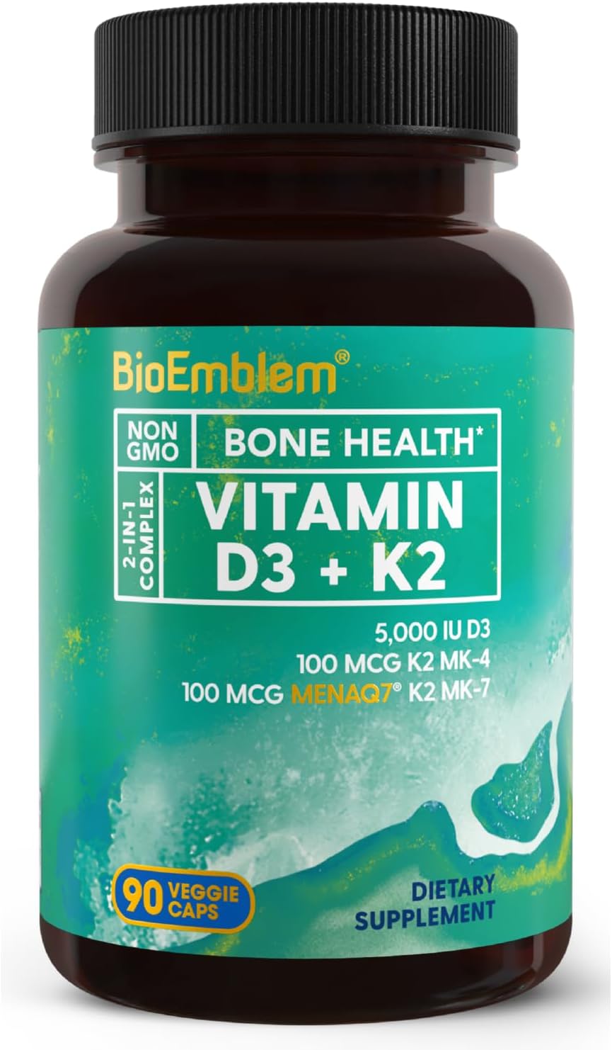 BioEmblem Triple Magnesium Complex Pair with Vitamin D3 K2