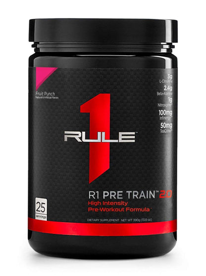Rule 1 Proteins R1 Pre Train 2.0 25 Serv Fruit Punch, 390 Gram
