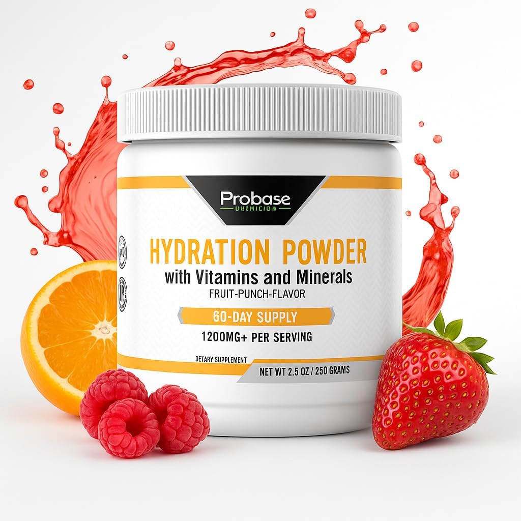 Probase Nutrition Hydration Powder - Fruit Punch Flavor 240 Grams