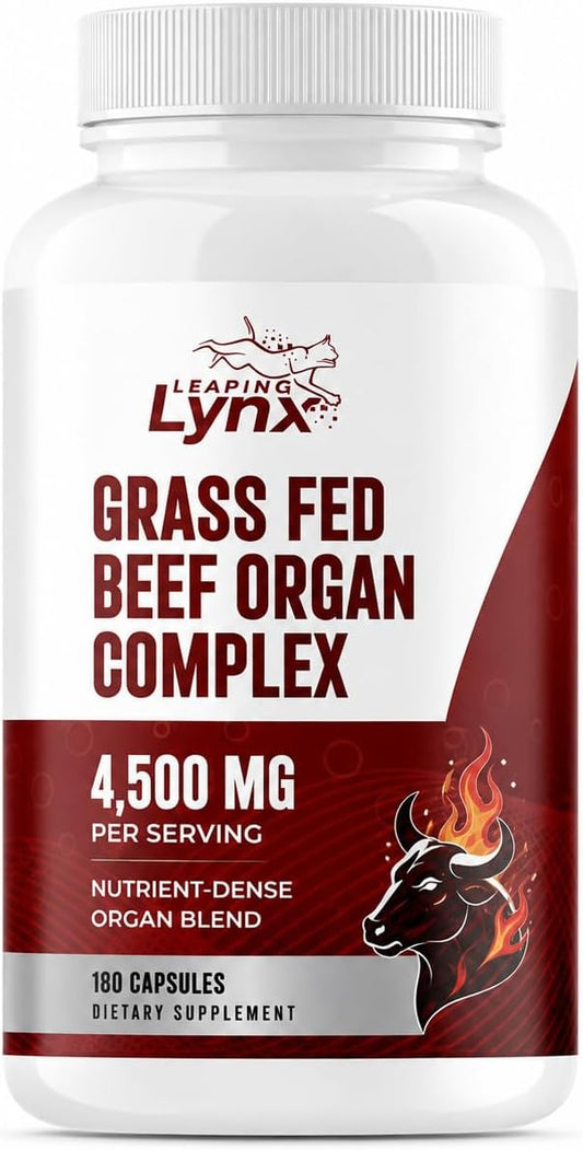 Grass Fed Beef Liver Capsules 4,500 mg – Desiccated Beef Liver Supplement – 180 Liver Capsules – Grassfed Beef Organ Supplement – Energy, Iron & Ancestral Whole Food Support – Non-GMO, ISO-Certified