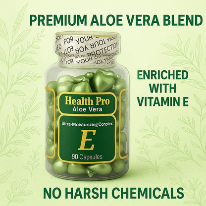 Vitamin E Aloe Vera Topical Skin Oil Capsules, 90 Soft Caps