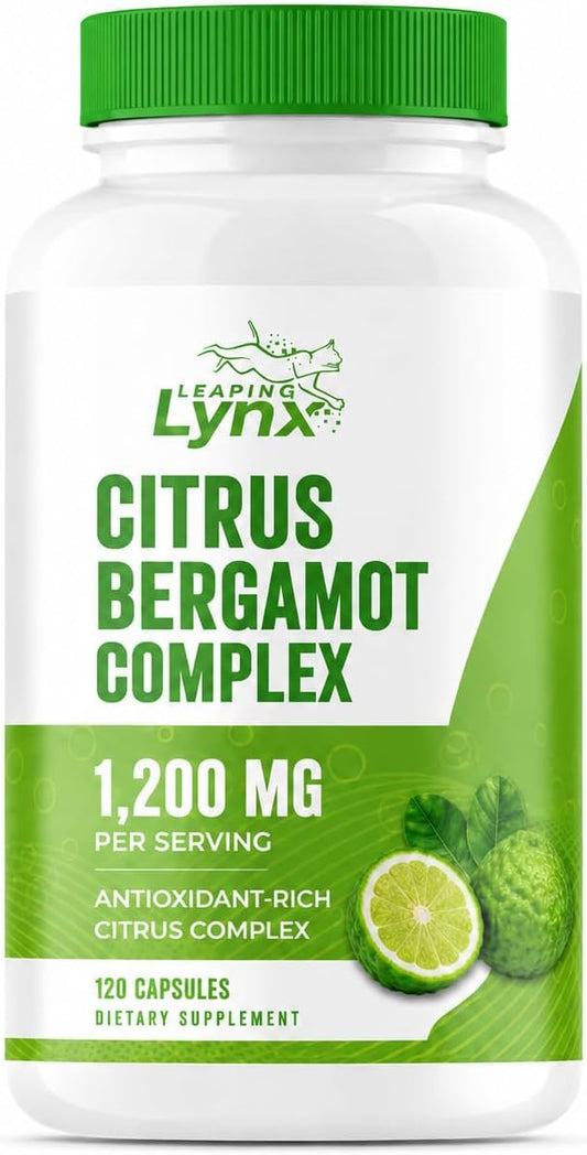 Citrus Bergamot 1200 mg – Heart & Cholesterol Support Supplement | 120 Capsules (60-Day Supply) | Antioxidant-Rich Extract for Circulatory & Metabolic Wellness | Non-GMO