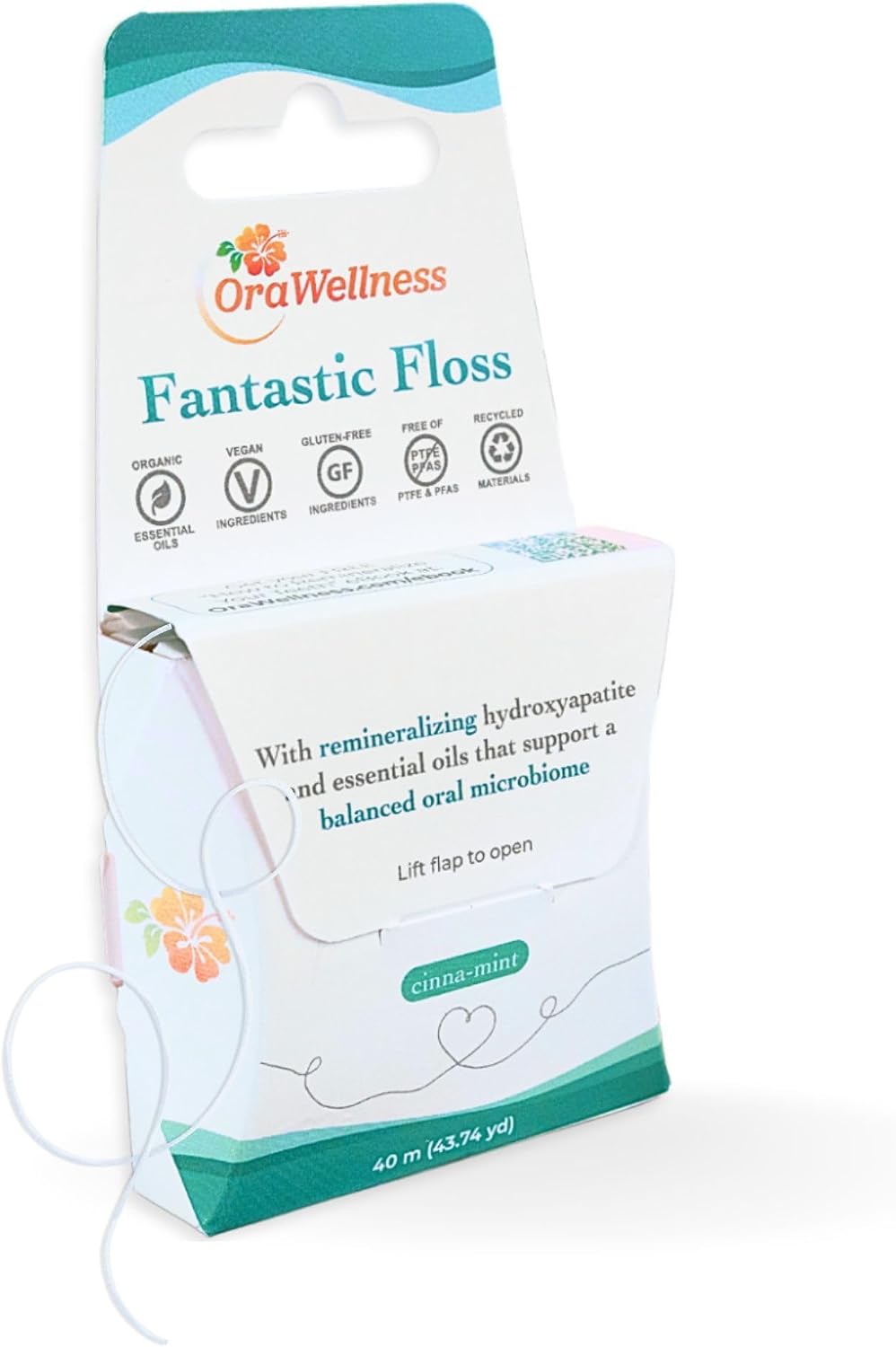 OraWellness Nut Free Healthy Mouth Blend Tooth Oil + Fantastic Floss Waxed Dental Floss with Hydroxyapatite for Tooth & Gum Repair