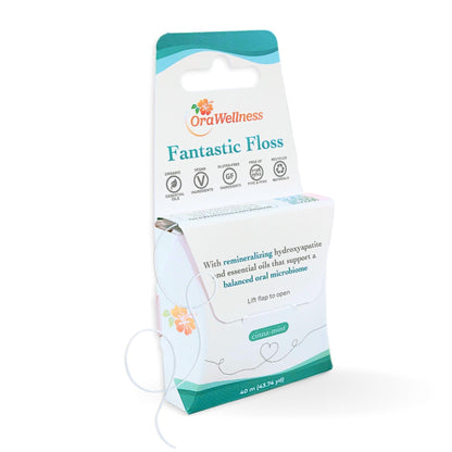 OraWellness Fantastic Floss, Hydroxyapatite Dental Floss for Teeth & Gums