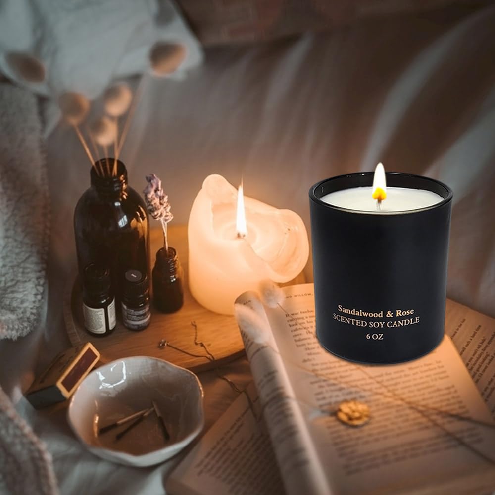 Scented Candles for Women,Premium Sandalwood Rose Aromatherapy Candles, Home Scented Candle