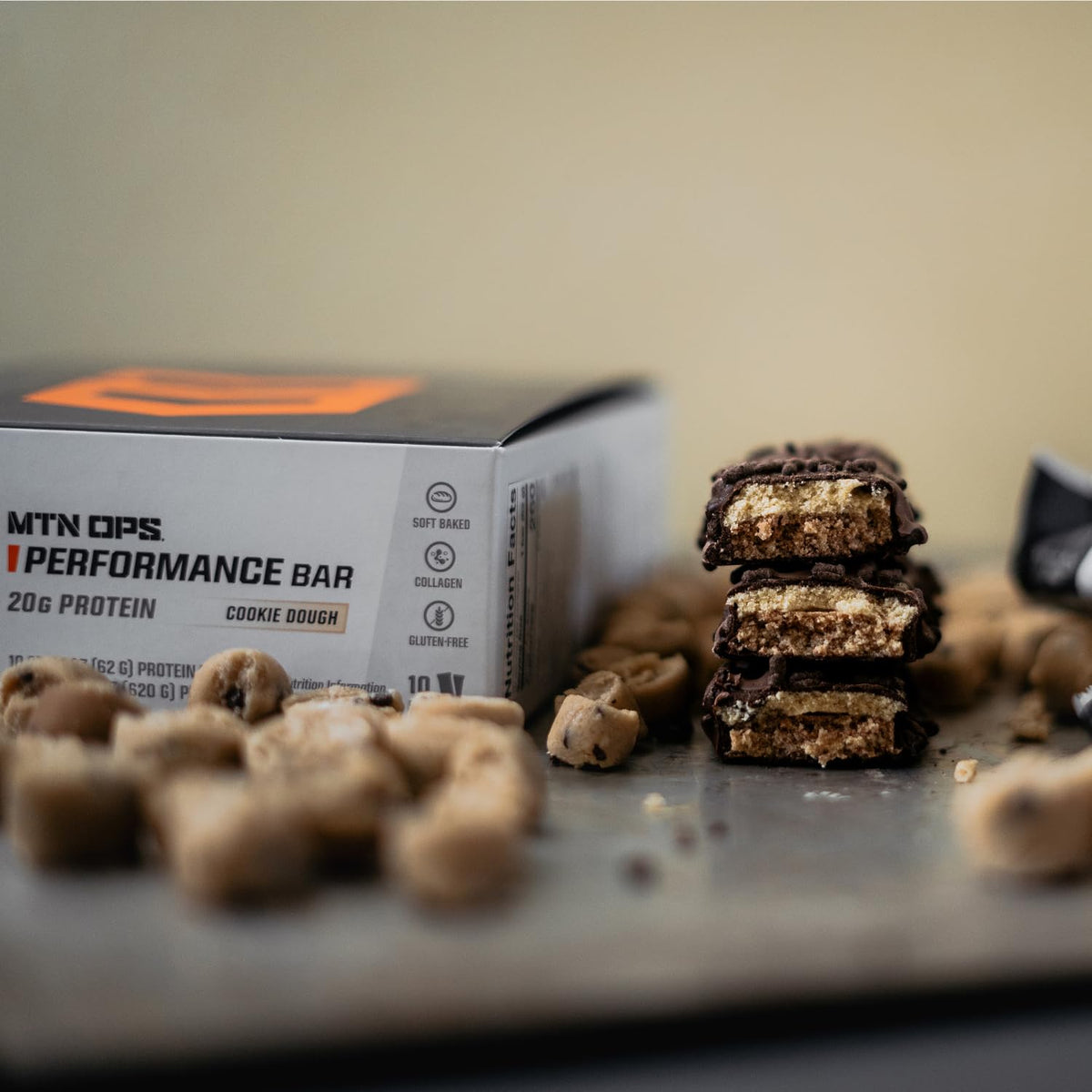 MTN OPS Performance High Protein Bars, Caramel Crunch