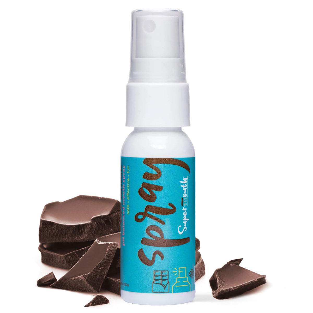 SuperMouth Fluoride Free Breath Freshener Mouth Spray, Mint