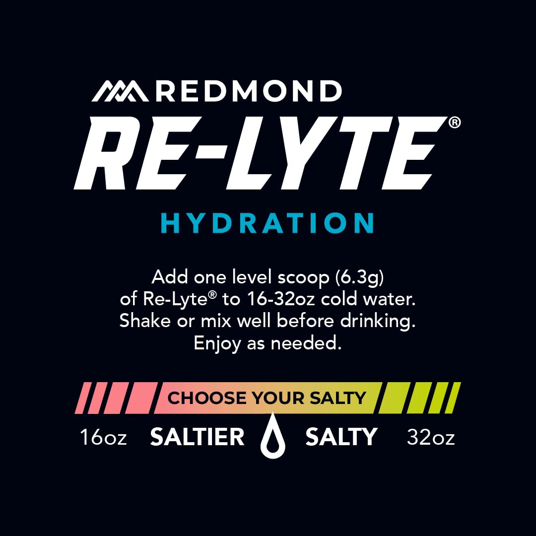 REDMOND Re-Lyte Sugar Free Electrolyte Powder Mix (Strawberry Lemonade) | Zero Sugar Electrolytes, Hydration Powder