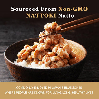 DAIKEN Nattokinase 5,000 FU, High Potency Nattokinase Supplement, Non-GMO & Vegan, Lab Tested, 60 Capsules