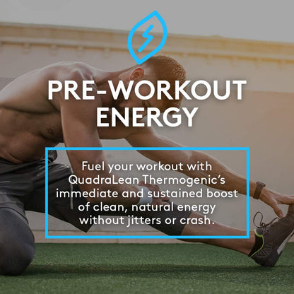RSP Nutrition QuadraLean Thermogenic Fat Burner for Men & Women, Weight Loss Supplement