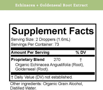 SPRIGS Echinacea and Goldenseal Root Extract 4oz