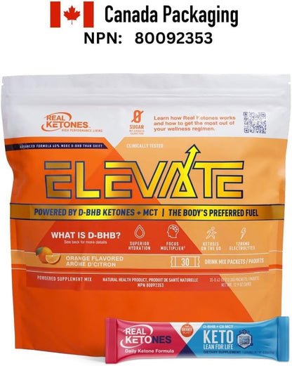 MCT & BHB Exogenous Ketones Drink Mix Packets - Real Ketones Elevate Keto Electrolytes