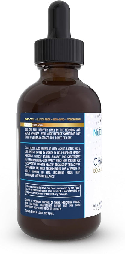 NuEthix Formulations Chasteberry Double Strength 50mg, May Help Balance Estrogen Dominance and May Help Support Menstrual Cycle, 60 Servings