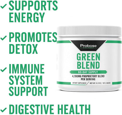 Probase Nutrition Greens Blend Powder 151 Grams