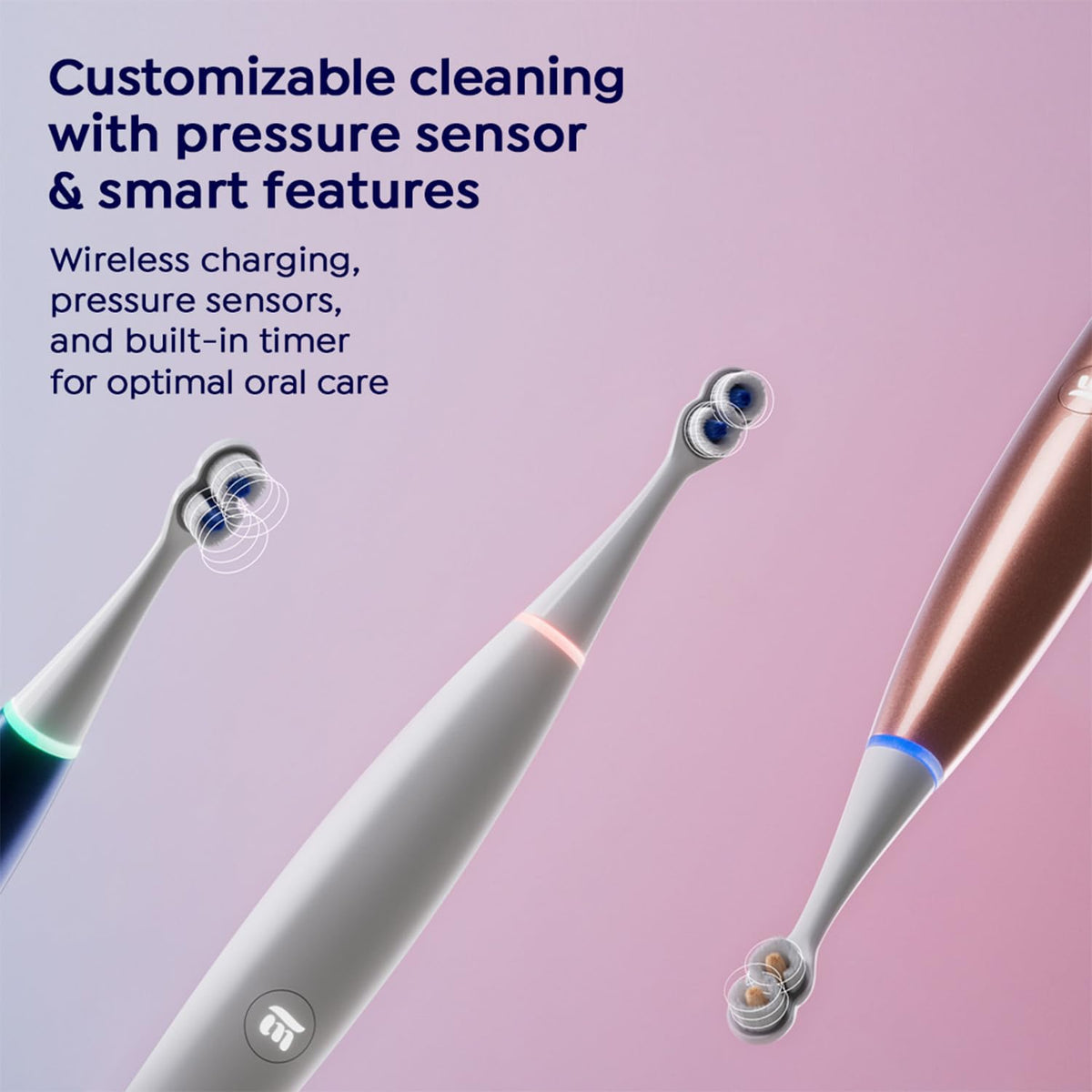 SuperMouth ULTIM8 Ortho System, Electric Toothbrush + UV Hub, Rose Gold