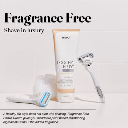 Coochy Plus Intimate Shaving Complete Kit - FRAGRANCE FREE & After Shave Protection