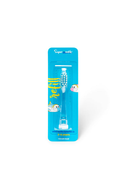 SuperMouth Replacement Brush Heads, Turbo Twins Baby Toothbrush 0-3