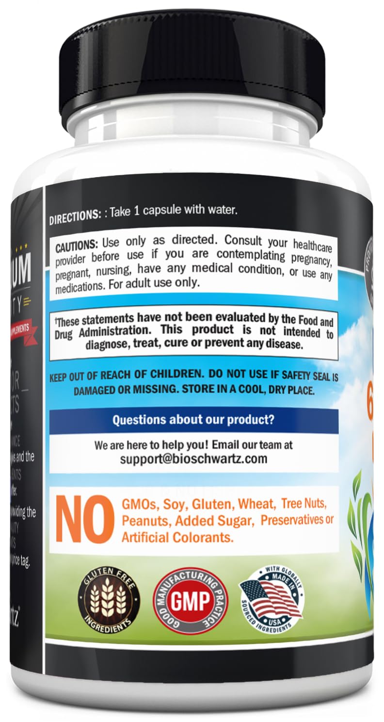 Probiotic 40 Billion CFU with Organic Prebiotics for Gut Health, 60 Count