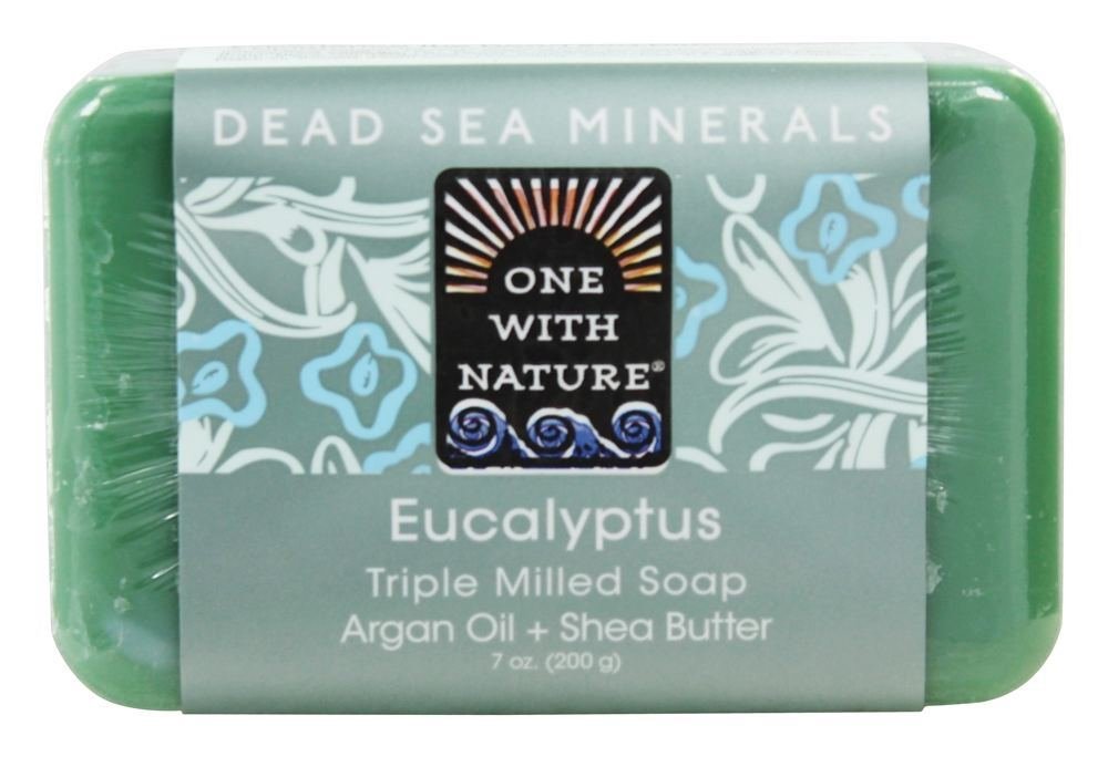 One With Nature Dead Sea Mineral Soap, Lemon Sage, 7-Ounces (Pack of 6)