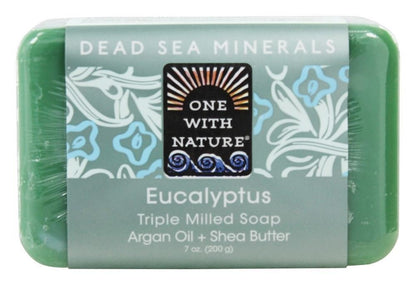 One With Nature Dead Sea Mineral Soap, Lemon Sage, 7-Ounces (Pack of 6)