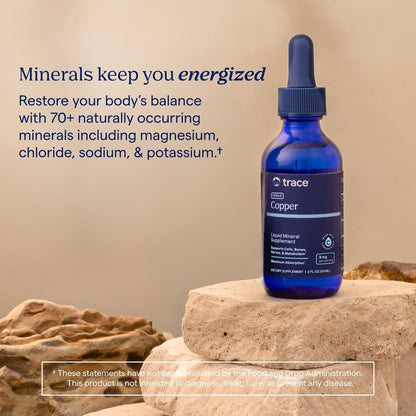 Trace Minerals Ionic Copper Liquid Supplement, 2 fl oz, 48 Servings