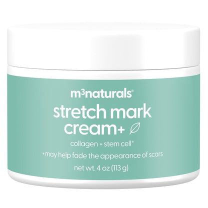 M3 Stretch Mark Cream for Pregnancy, with Collagen and Stem Cell, 4 oz