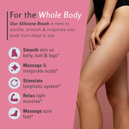 Firm Dry Brush for Body, Firming & Exfoliating Body Brush by M3