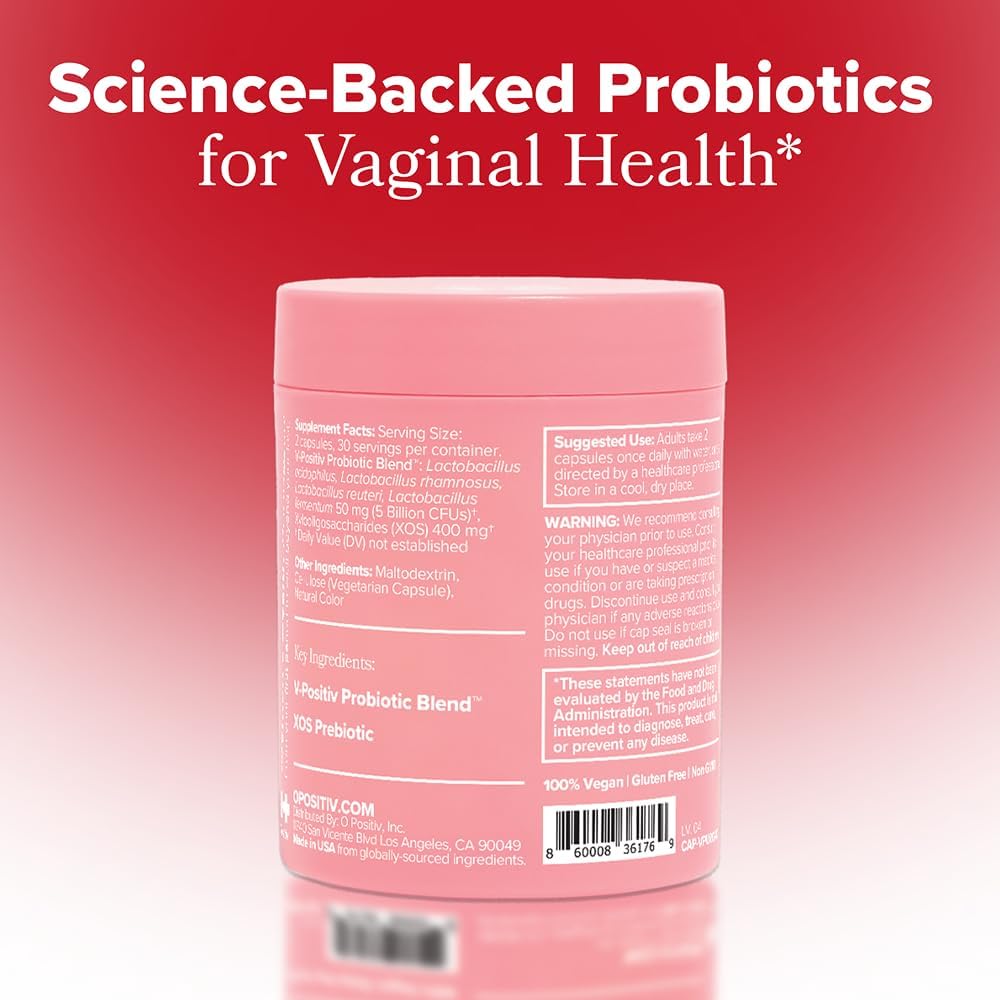 URO Vaginal Probiotics for Odor, Flora & pH Balance – 30-Day Supply