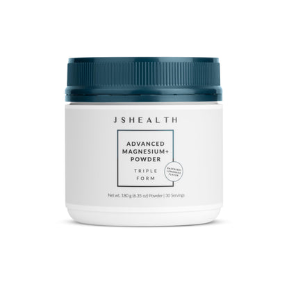 JSHealth Magnesium Supplement for Sleep. 400mg Triple-Form Glycinate | Made with Citrate, Amino Acid Chelate Developed By Nutritionist Jessica Sepel