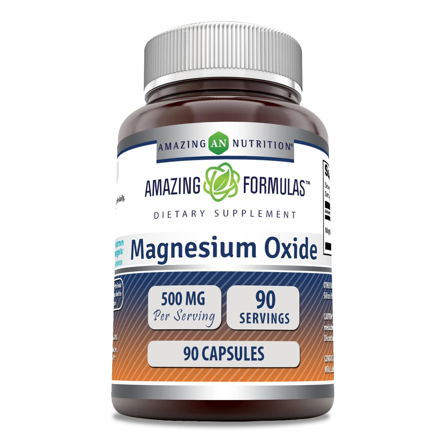 Amazing Formulas Magnesium Oxide Supplement | 500 Mg per Serving | 90 Capsules | Non-GMO | Gluten-Free | Made in USA