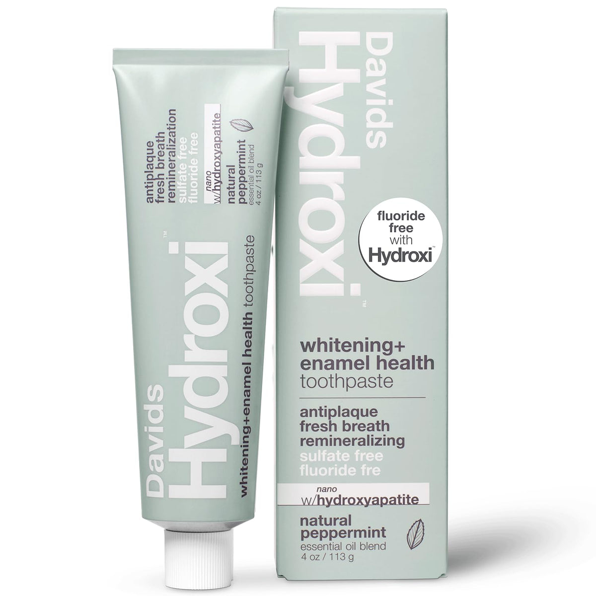 Davids Nano Hydroxyapatite Toothpaste Sensitive + Whitening Peppermint 4oz